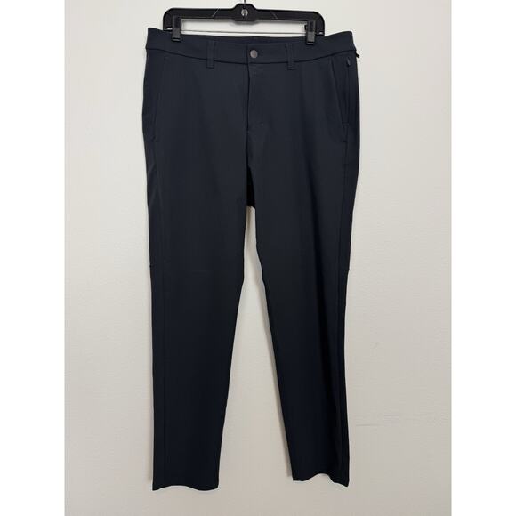 Lululemon Men's 34x32 Commission Slim-Fit Pant Warpstreme Gray Obsidian Golf - Picture 1 of 9